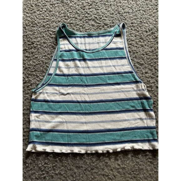 Women's AMERICAN EAGLE Soft & Sexy Rib Crop Tank Top ~ S - Picture 1 of 3